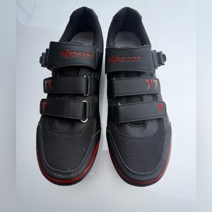 Kescoo Men’s Cycling Shoes Size 44 EU (US 10.5-11) – Look Delta Cleats Included